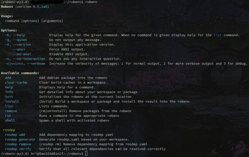 robenv screenshot